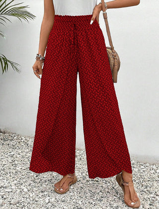 Red Mavilda | Elegant Wide-Leg Trousers for Women | Smart Casual
