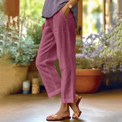 Purple Beth | Coastal Breeze Wide-Leg Pants for Women