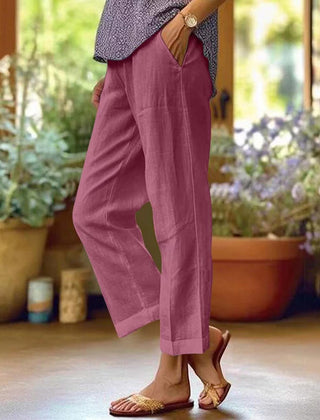 Purple Beth | Coastal Breeze Wide-Leg Pants for Women