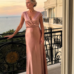 Samouse™ Cap Sleeve Wrap Bodice Maxi Dress - photo 3