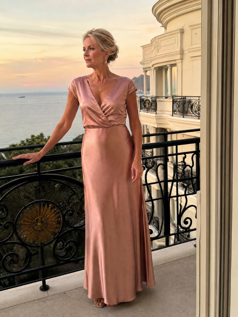 Samouse™ Cap Sleeve Wrap Bodice Maxi Dress - photo 3