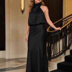 Nopal | Sleeveless Draped Neck Midi Dress - photo 9