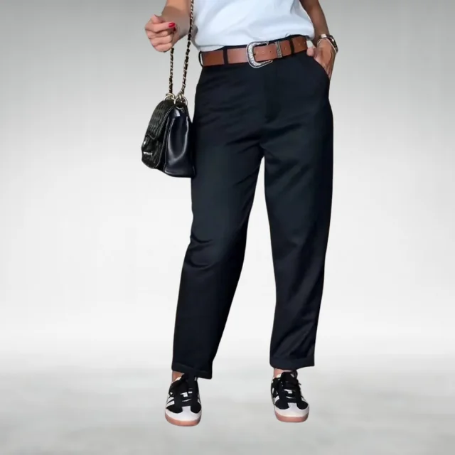 Black Liza | Tailored Wide-Leg Trousers for Women | Smart Casual
