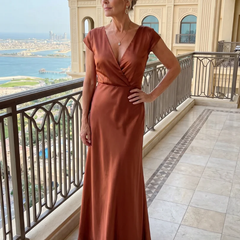 Samouse™ Cap Sleeve Wrap Bodice Maxi Dress - photo 6