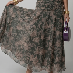 Calen | Off Shoulder Flow Midi Dress - photo 5