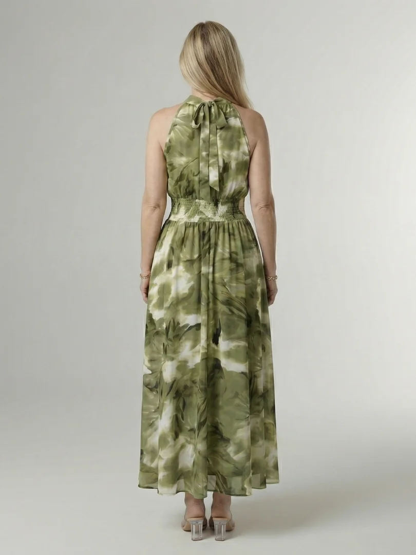 Sylin | Gathered Halter Midi Dress - photo 8