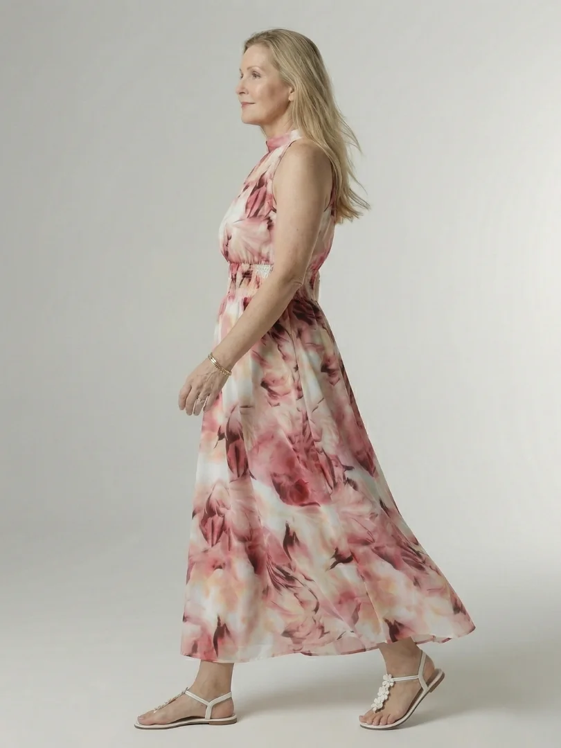 Sylin | Gathered Halter Midi Dress - photo 9
