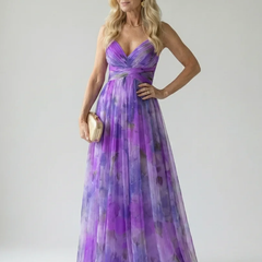 Purple Isel | Soft Wrap Maxi Dress