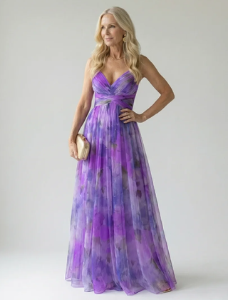 Purple Isel | Soft Wrap Maxi Dress