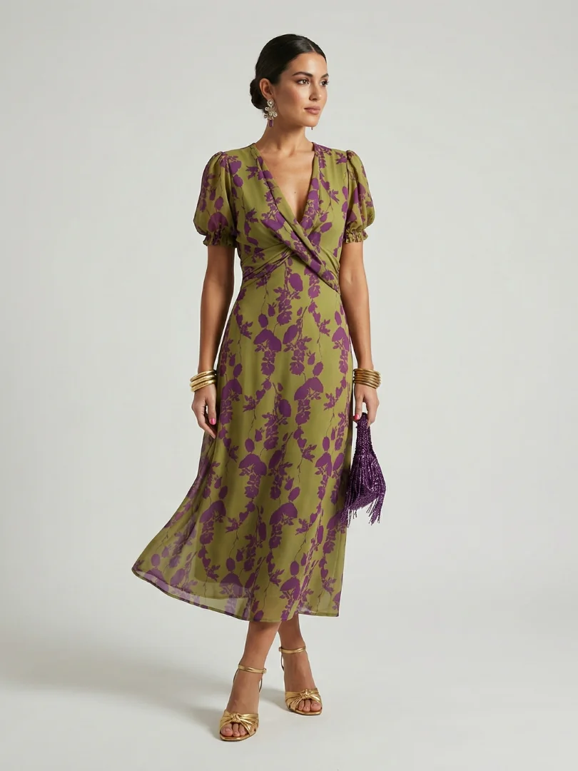 Floral Stella & Grace™ | Relaxed Floral Midi Dress
