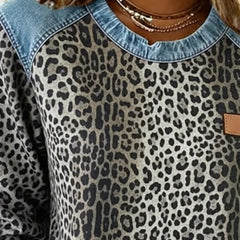 Esmée | Leopard Patchwork Sweater with Flattering Fit and Daily Comfort - photo 7
