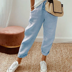 Blue Luna | Retro High-Waist Pants for Women | Casual & Smart