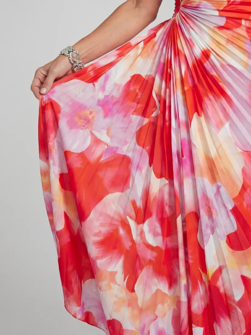 Taya™ One Shoulder Pleated Bodice Midi Dress - photo 3