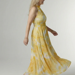 Sylin | Gathered Halter Midi Dress - photo 1