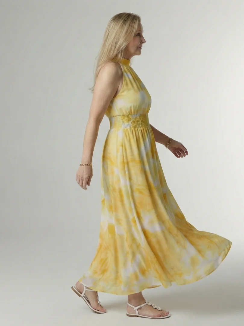 Sylin | Gathered Halter Midi Dress - photo 1