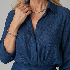 Mirque | Long Sleeve Wrap Front Maxi Dress - photo 1