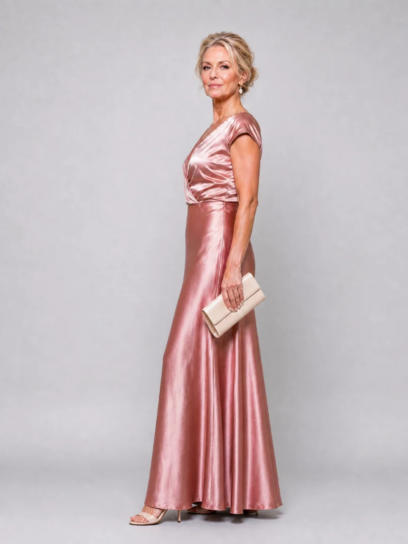 Samouse™ Cap Sleeve Wrap Bodice Maxi Dress - photo 2