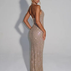 Sirea™ Sequin Sleeveless Sheer Panel Midi Dress - photo 3