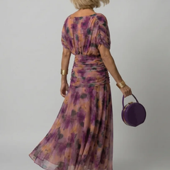 Calen | Off Shoulder Flow Midi Dress - photo 3