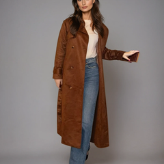 Women's Banbury Suede Trench Coat - photo 1