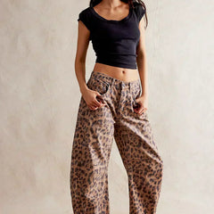 Edith | Leopard Print Wide-Leg Pants for Women | Bold Casual - photo 4