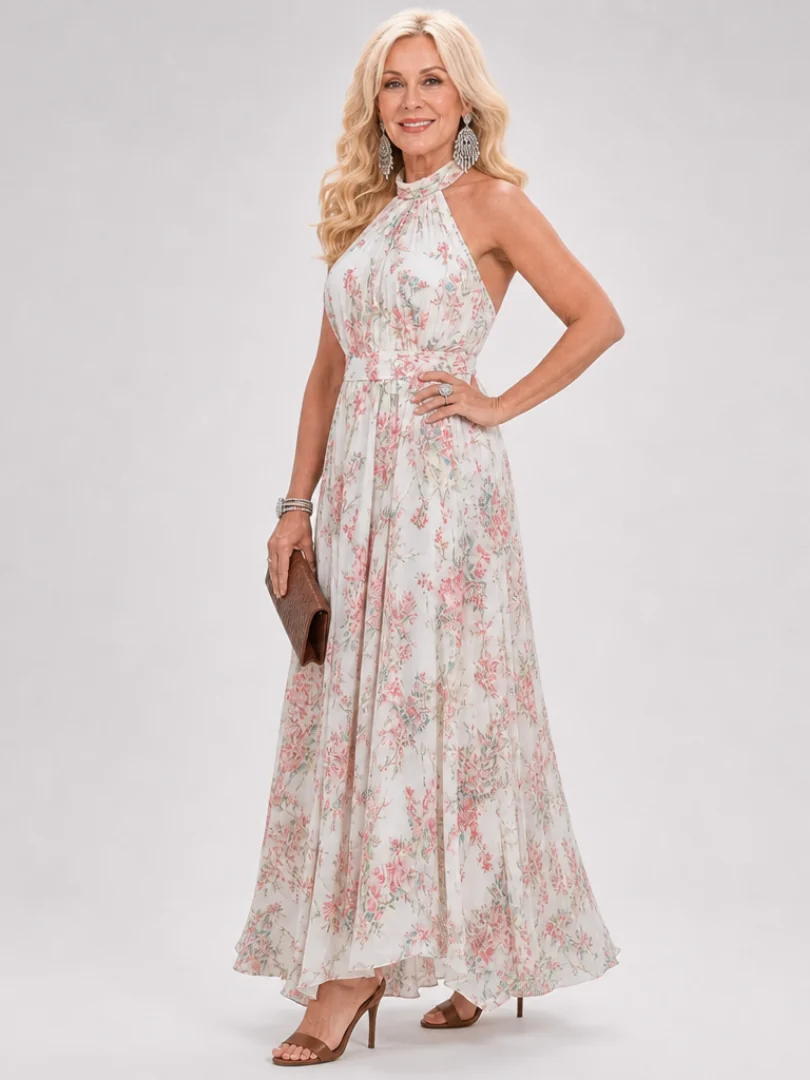 Guinevere™ Floral Print Flowing Skirt Midi Dress - photo 3