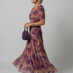 Calen | Off Shoulder Flow Midi Dress - photo 1