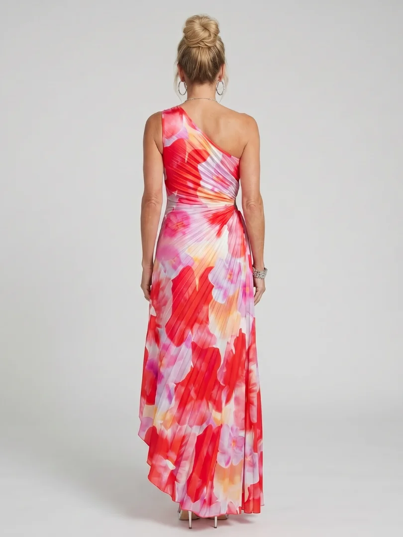 Taya™ One Shoulder Pleated Bodice Midi Dress - photo 4