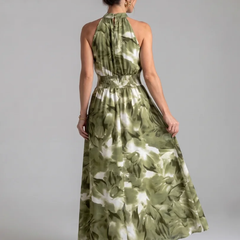Olivia™ Gathered Waist Abstract Print Midi Dress - photo 3