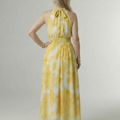 Sylin | Gathered Halter Midi Dress - photo 3
