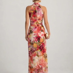 Elisabetta™ Halter Neck Floral Print Maxi Dress - photo 4