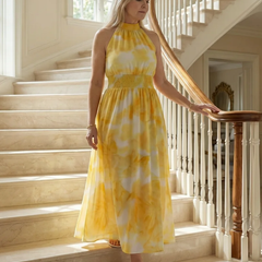 Sylin | Gathered Halter Midi Dress - photo 12
