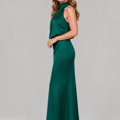 Nopal | Sleeveless Draped Neck Midi Dress - photo 3