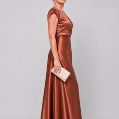 Samouse™ Cap Sleeve Wrap Bodice Maxi Dress - photo 4