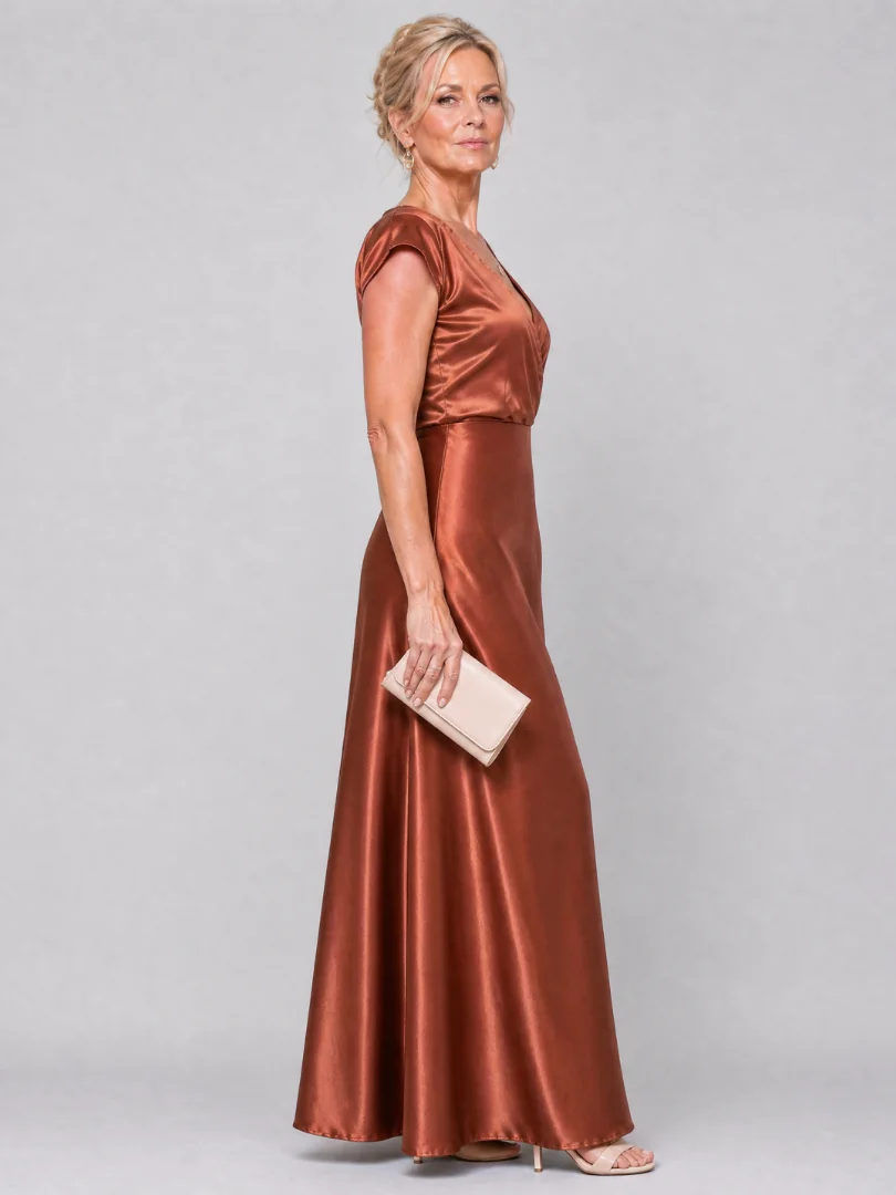 Samouse™ Cap Sleeve Wrap Bodice Maxi Dress - photo 4