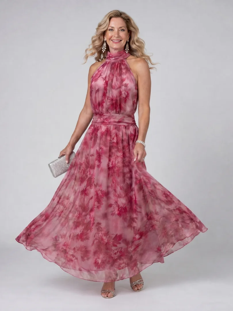 Avien™ Soft Halter Neck Midi Dress - photo 2