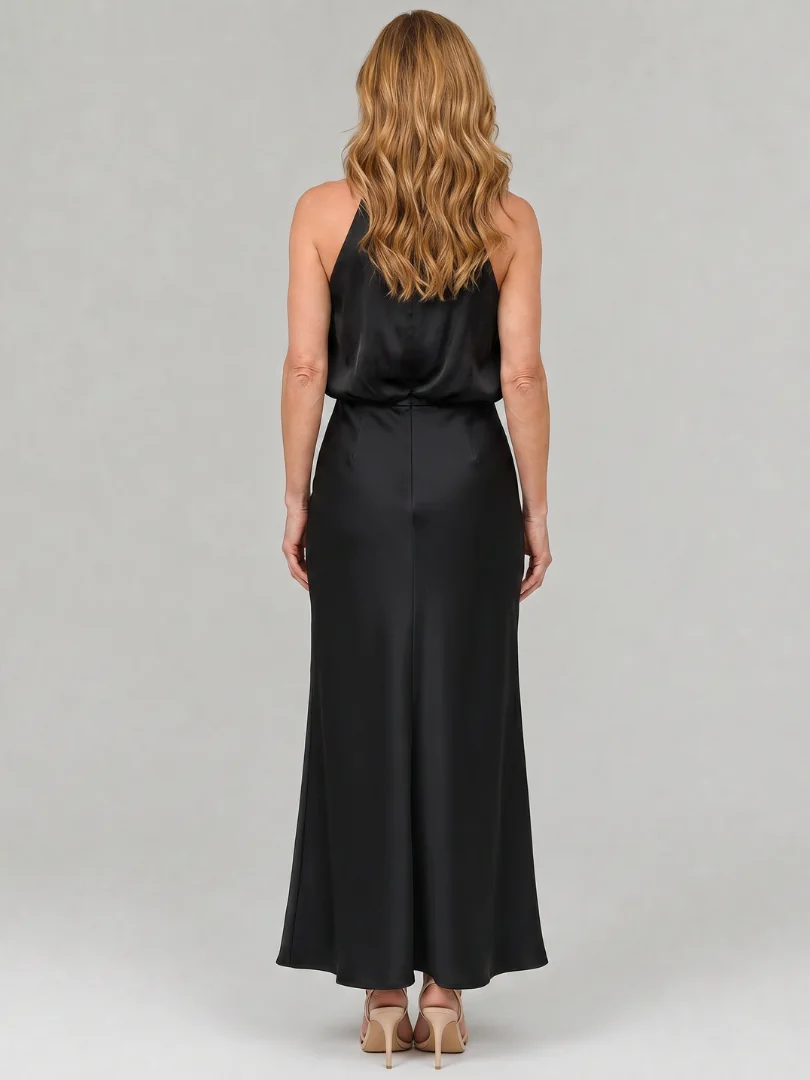 Nopal | Sleeveless Draped Neck Midi Dress - photo 5