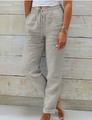 Gray Rachel | Drawstring Wide-Leg Pants for Women | Casual Comfort