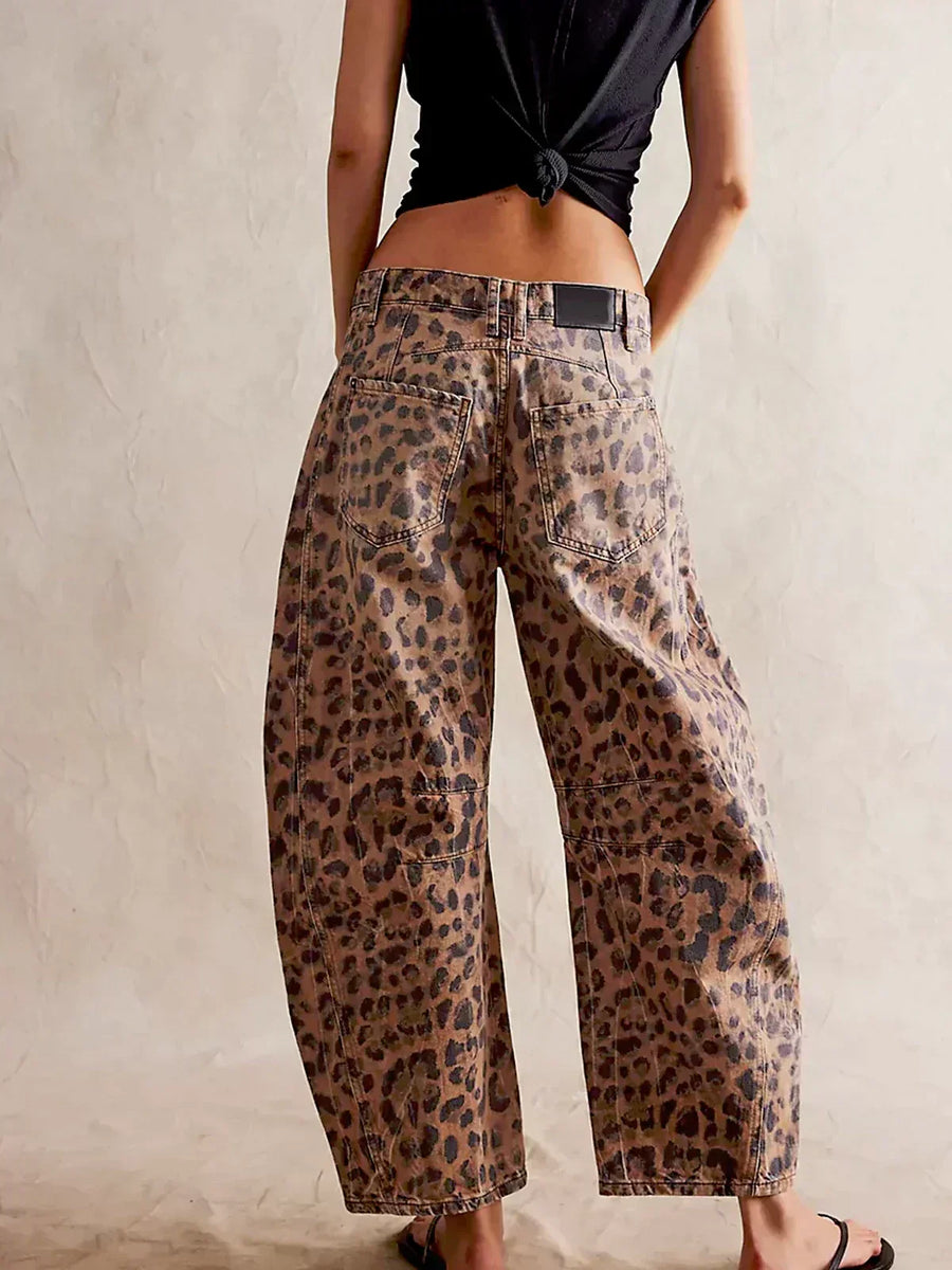 Edith | Leopard Print Wide-Leg Pants for Women | Bold Casual - photo 1