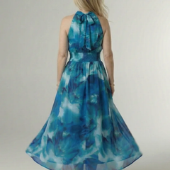 Sylin | Gathered Halter Midi Dress - photo 6