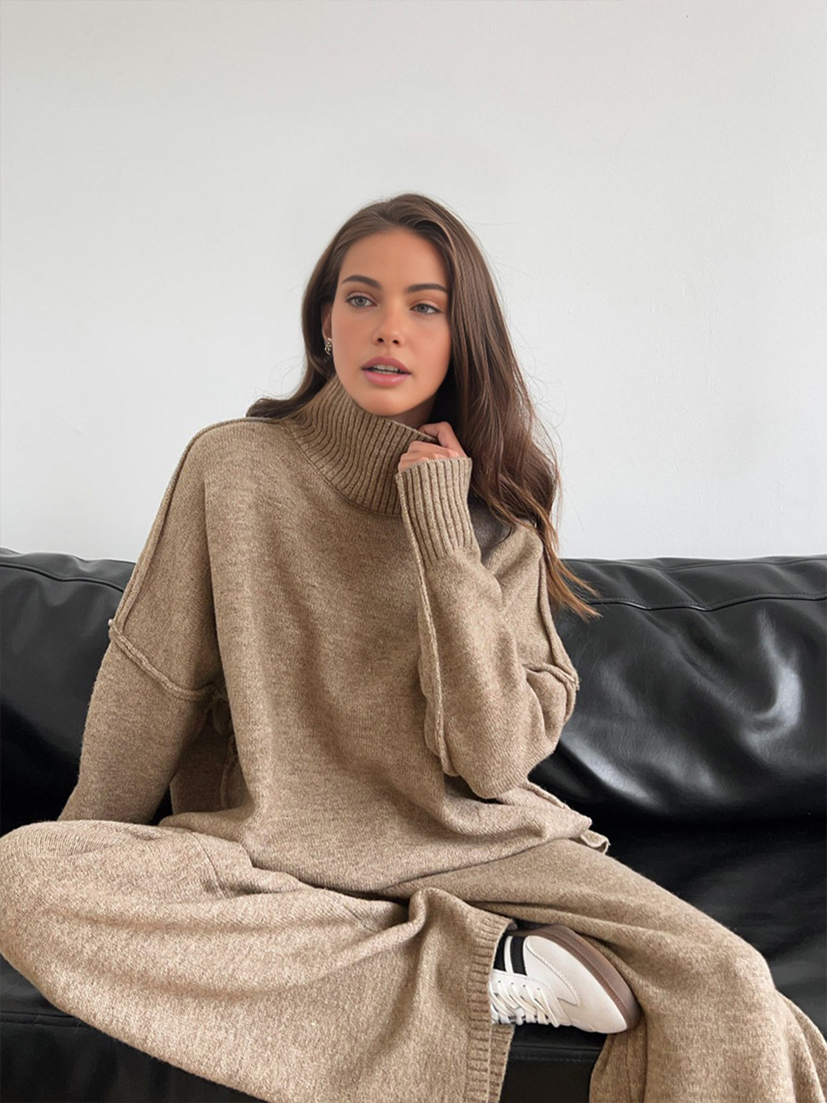 Soft Knit Turtleneck Lounge Set - photo 5
