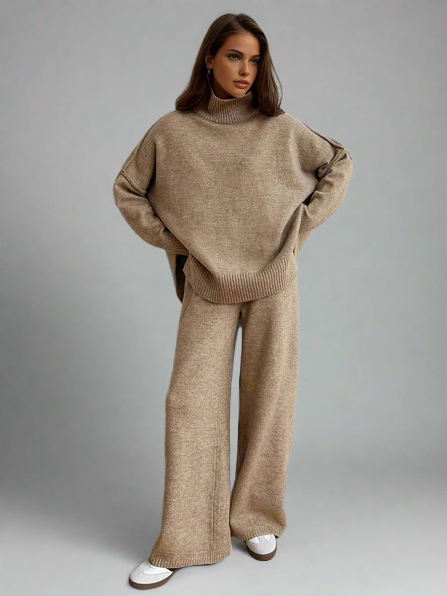 Soft Knit Turtleneck Lounge Set - photo 3