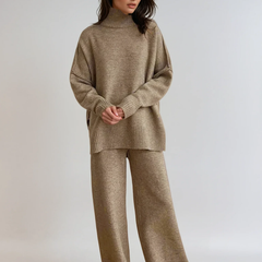 Soft Knit Turtleneck Lounge Set - photo 1