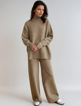 Soft Knit Turtleneck Lounge Set - photo 1