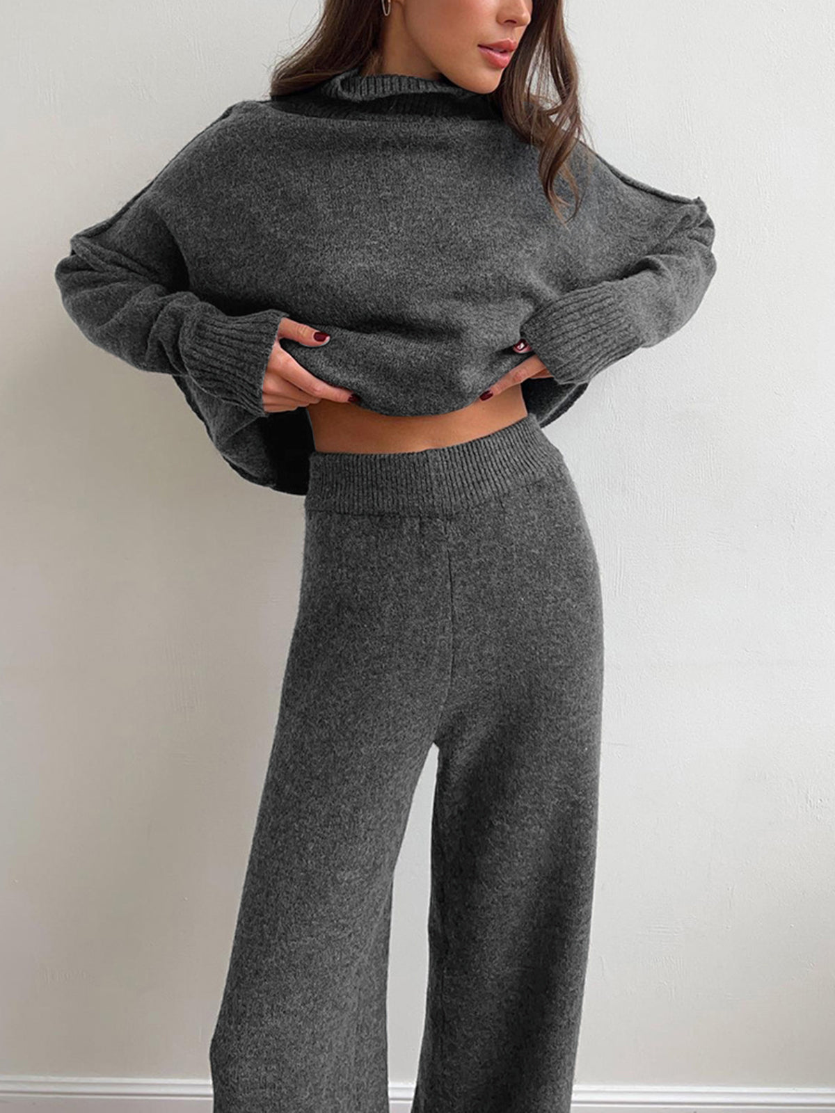 Soft Knit Turtleneck Lounge Set - photo 7