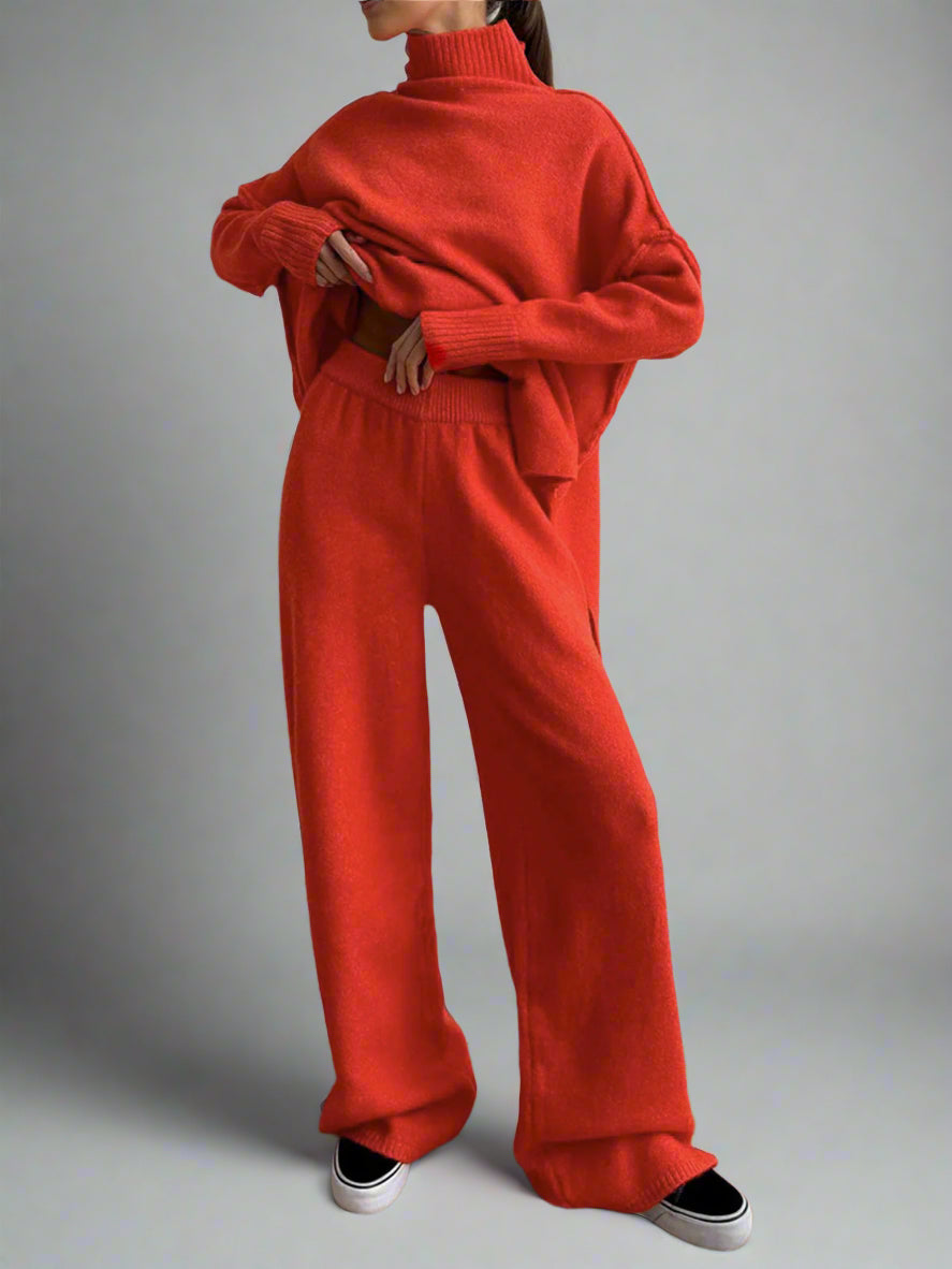Soft Knit Turtleneck Lounge Set - photo 9