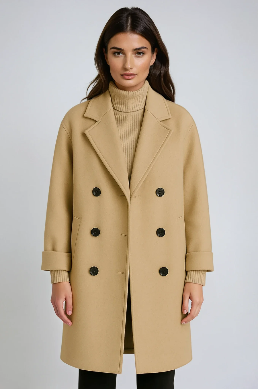Women's Rivoli Classic Belted Wool Coat - photo 1