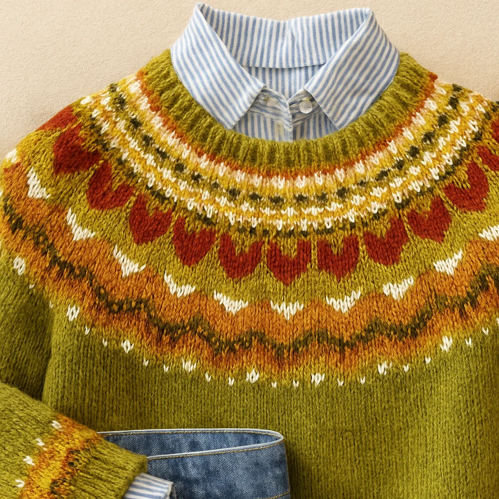 Jasmine™ | Classic Vintage Knit Sweater