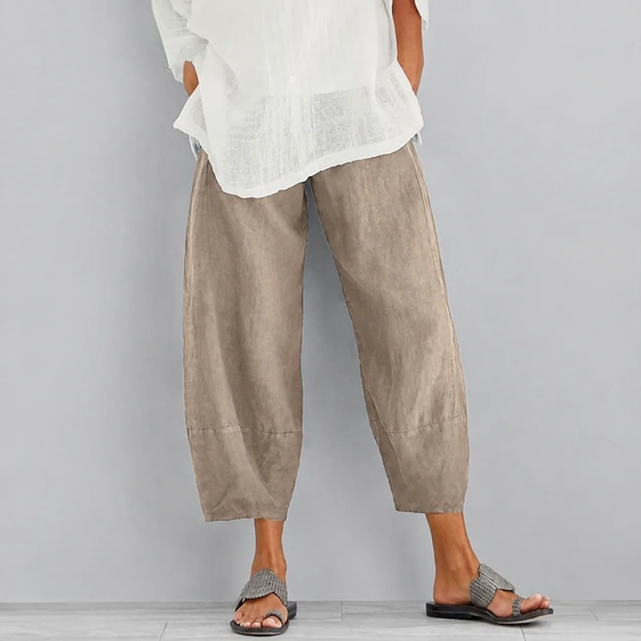 Beige Marina | Relaxed Comfort Pants for Women