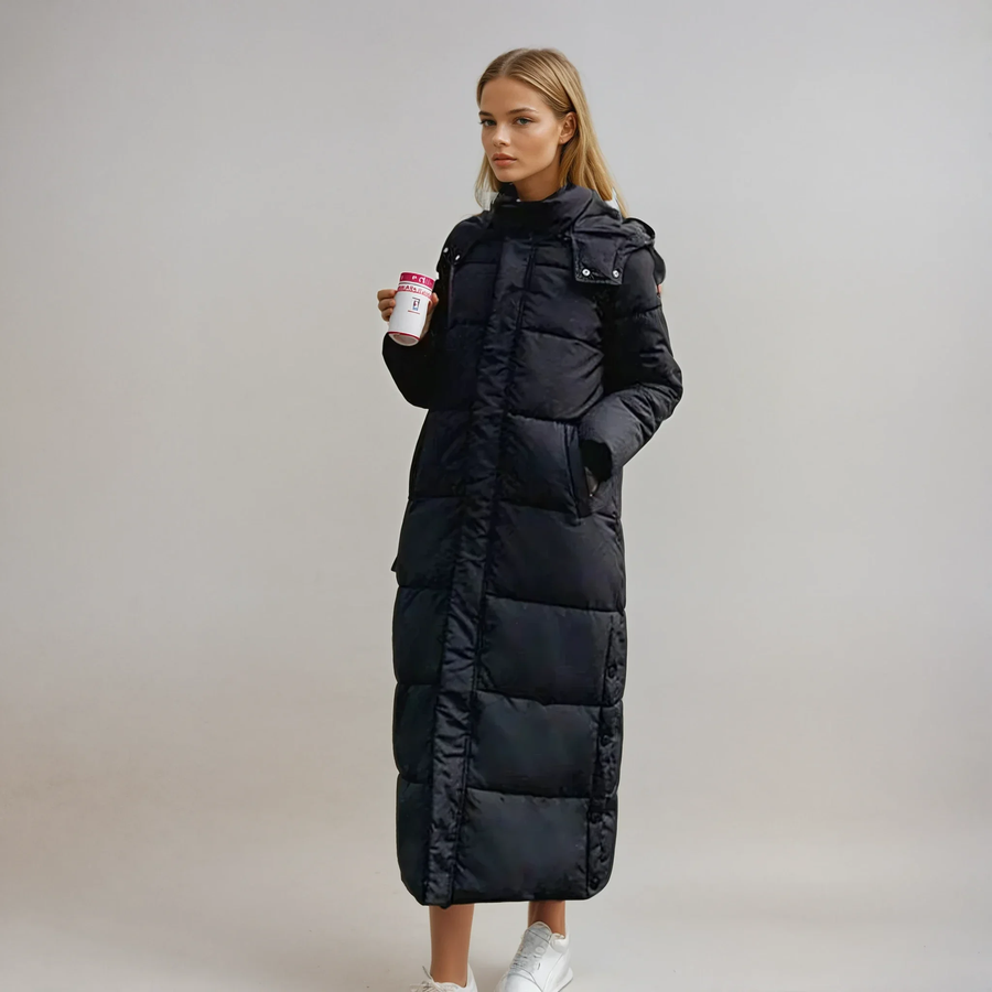 Women's Elegant Long puffer coat - photo 2